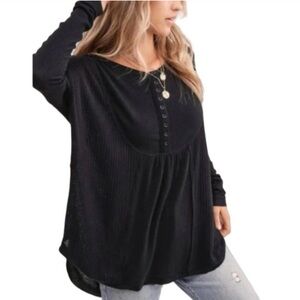 Free People Leo Thermal Peplum top